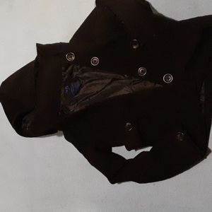 Black Peacoat Jacket Size M